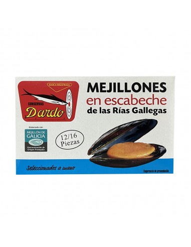 MEJILLONES ESCABECHE DARDO 12/16 UDS